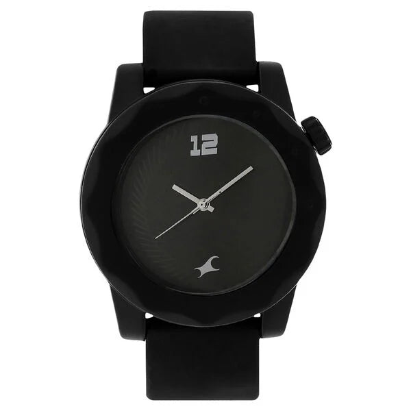 Fastrack Quartz Analog Black Dial Plastic Strap Watch for Unisex ns38022pp03 / 38022pp03