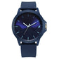 Fastrack Tees Wanderlust Quartz Analog Blue Dial Silicone Strap Watch for Unisex 38024pp72w