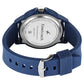 Fastrack Tees Wanderlust Quartz Analog Blue Dial Silicone Strap Watch for Unisex 38024pp72w