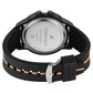 Fastrack Tees Urbanique Quartz Analog Black Dial Silicon Strap Watch For Unisex 38024pp79w