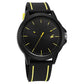 Fastrack Tees Urbanique Quartz Analog Black Dial Silicon Strap Watch For Guys 38024pp83w