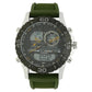 Fastrack Quartz Analog Digital Grey Dial Silicone Strap Watch for Guys ns38035sp01 / 38035sp01