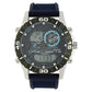 Fastrack Quartz Analog Digital Grey Dial Silicone Strap Watch for Guys NS38035SP02 / 38035SP02