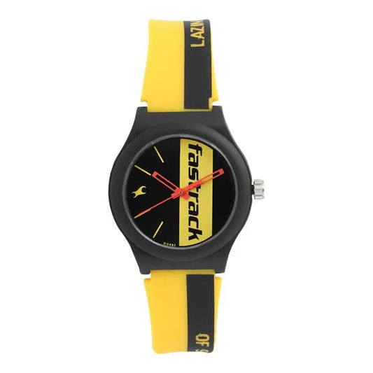 Fastrack Quartz Analog Multicoloured Dial Silicone Strap Watch for Unisex NS38037PP08