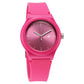 Fastrack Tees Urbanique Quartz Analog Pink Dial Silicon Strap Watch For Girls 38037pp20w