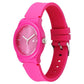 Fastrack Tees Urbanique Quartz Analog Pink Dial Silicon Strap Watch For Girls 38037pp20w