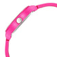 Fastrack Tees Urbanique Quartz Analog Pink Dial Silicon Strap Watch For Girls 38037pp20w