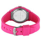 Fastrack Tees Urbanique Quartz Analog Pink Dial Silicon Strap Watch For Girls 38037pp20w