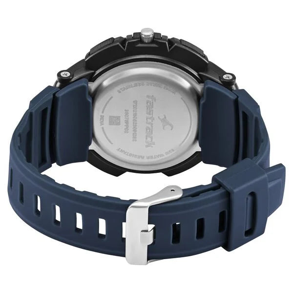 Fastrack AnaDigi Black Dial Plastic Strap Unisex Watch 38076pp05w