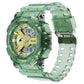 Fastrack StreetStyle Ana Digi Analog Digital Digital Dial Translucent Green PU Strap Watch For Guys 38116pp01