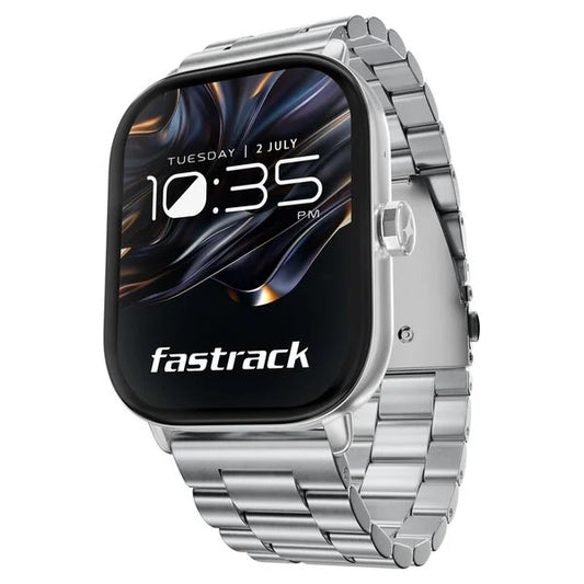 Fastrack Radiant FX2 Luxury Metal Smartwatch with largest 5.1 AMOLED Display with Functional Crown 38140sm01