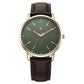 Fastrack Stunners X Quartz Analog Green Dial Leather Strap Watch For Guys 38159wl01