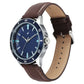 Fastrack Stunners X Quartz Analog Blue Dial Leather Strap Watch For Guys 38160sl04