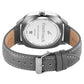 Fastrack Stunners X Quartz Analog Grey Dial Leather Strap Watch For Guys 38161sl01