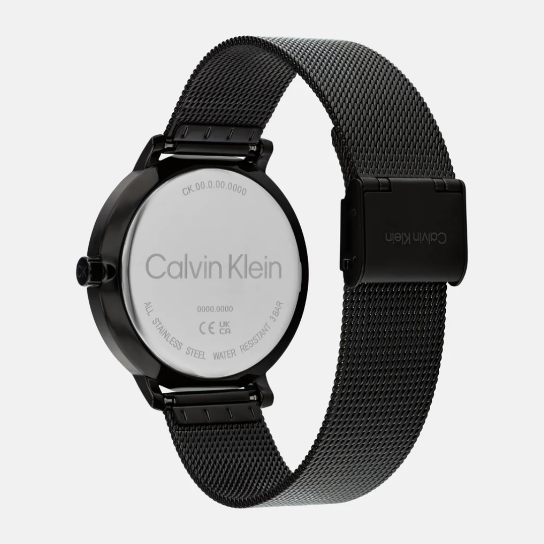 Ck Stun Unisex Black Analog Mesh Watch 25200401