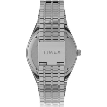 Timex 3 Hands Men's Analog Black Dial Coloured Quartz Watch, Round Dial With 38 Mm Case Width - TW2U61800U9