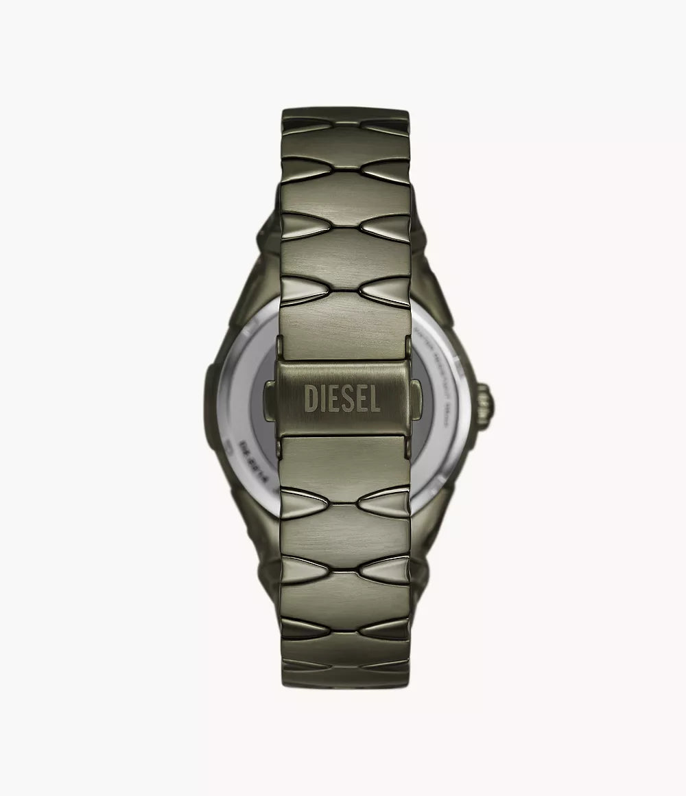 Diesel D-Sruptor Three-Hand Green Stainless Steel Watch DZ2215