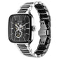 Titan Ceramic Fusion Skeleton Automatic Rich Black Dial Steel & Ceramic Strap Watch For Men 90175KD01