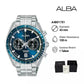 Alba Stainless Steel Men's Signa Analog Blue Dial Watch A4B017X1