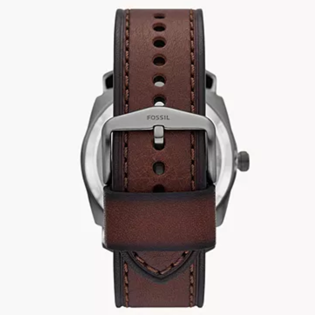 Machine Automatic Brown LiteHide™ Leather Watch ME3254