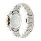 Versace V-Code Chrono Silver Dial Two-Tone Stainless Steel Bracelet Watch 41mm - VE0CA0224