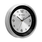 Classic Silver Wall Clock with Silent Sweep Technology - 25.0 cm x 25.0 cm (Small) W0059MA01