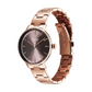 Titan TGIF Quartz Analog Brown Dial Rose Gold Stainless Steel Strap Watch for Women 95248WM01 (DP372)