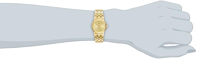 TIMEX Women's Gold Analog Stainless Steel Watch B304