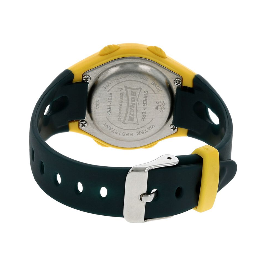 Grey Dial Plastic Strap Unisex Watch NR87011PP04