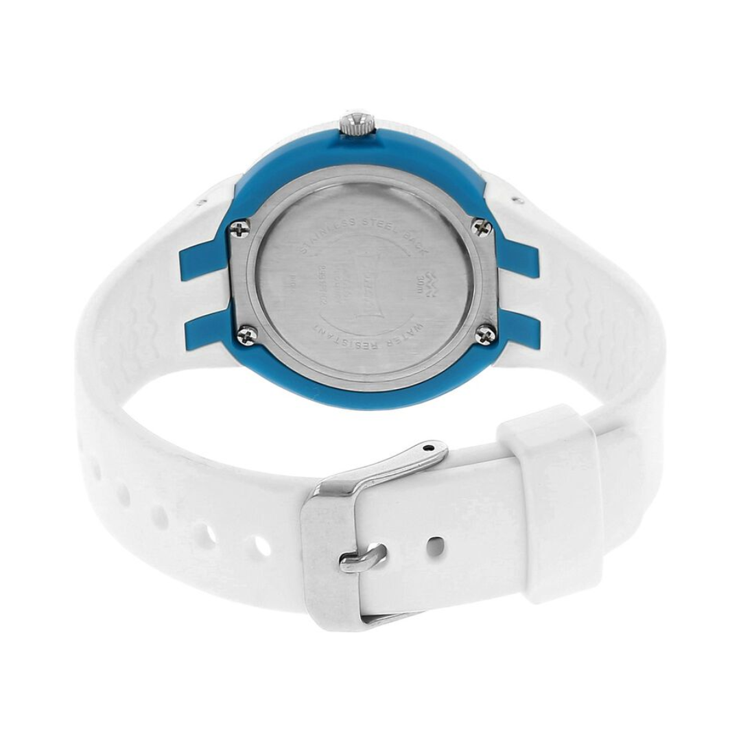 Quartz Analog Blue Dial Plastic Strap Watch for Women NK8991PP02