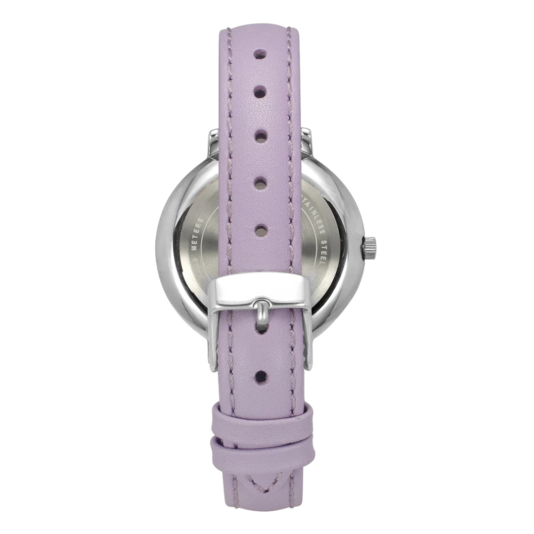 Timex Fashion Women's Lavender Dial Round Case 3 Hands Function Watch -TWEL14706