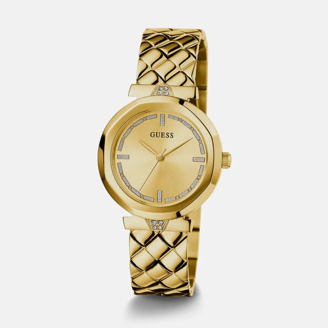 Guess Female Gold Analog Stainless Steel Watch GW0613L2