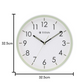 Titan 32.5 cm White-Lume Wall Clock: Stylish Nighttime Illumination W0055PA01