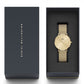 Unisex Petite Unitone Dial Gold 36 mm Analogue Watch DW00100475