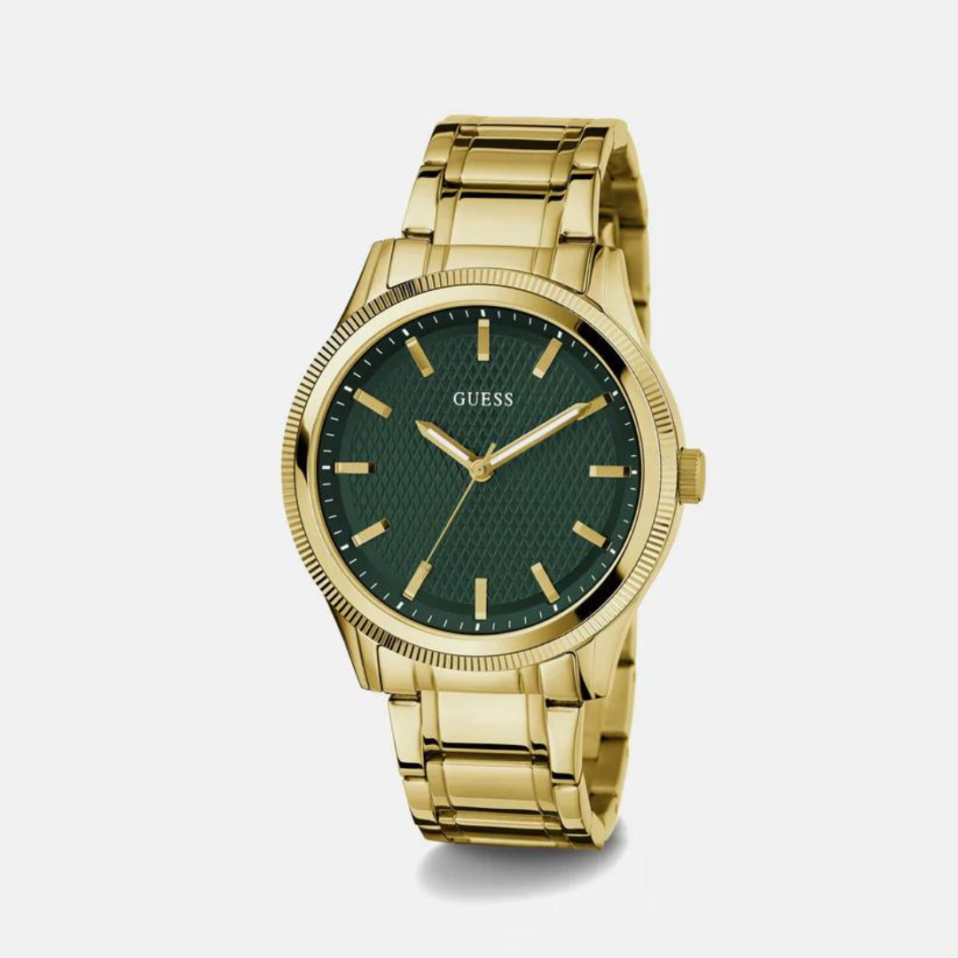 Male Green Analog Stainless Steel Watch GW0626G2