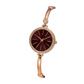 Timex Fria Women Brown Dial Round Analog Brass Dial Watch TWEL18403