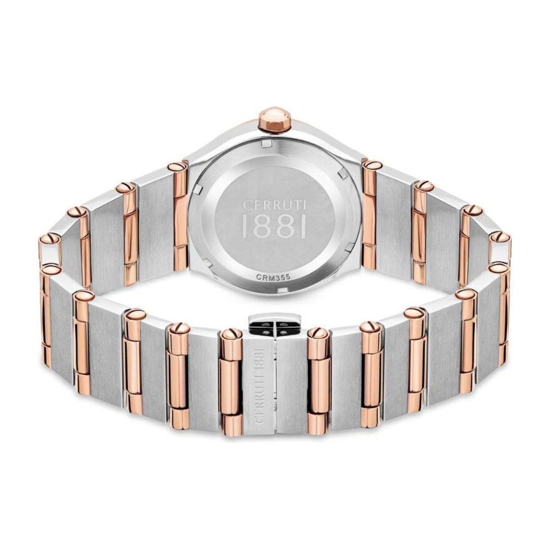 Cerruti 1881 Quartz Analog Mother of Pearl Dial Stainless Steel Strap Watch for Women CECRM35501W