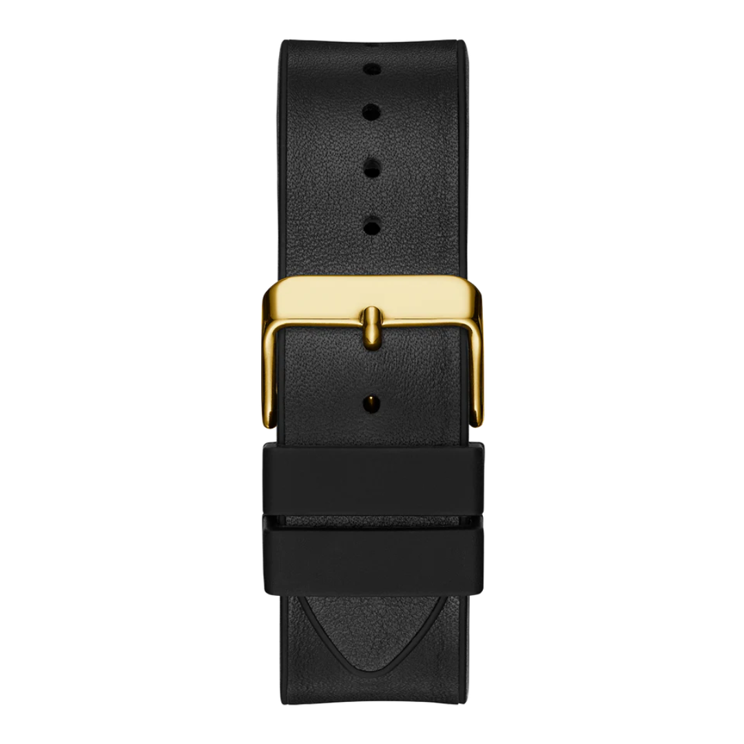 Guess Mens Black Gold Tone Multi-function Watch GW0202G1