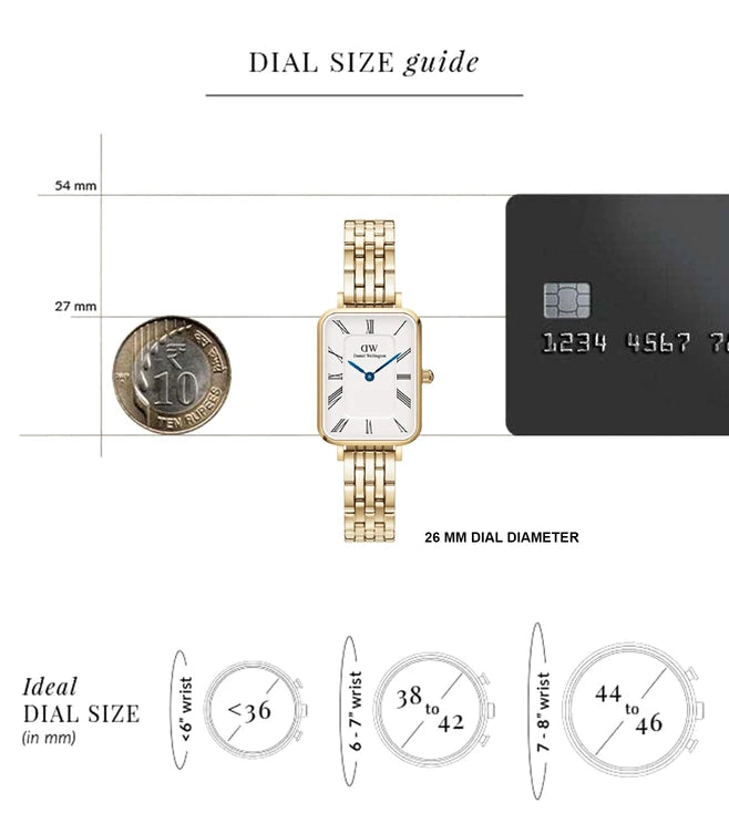 DANIEL WELLINGTON Quadro Analog Watch for Women DW00100688K