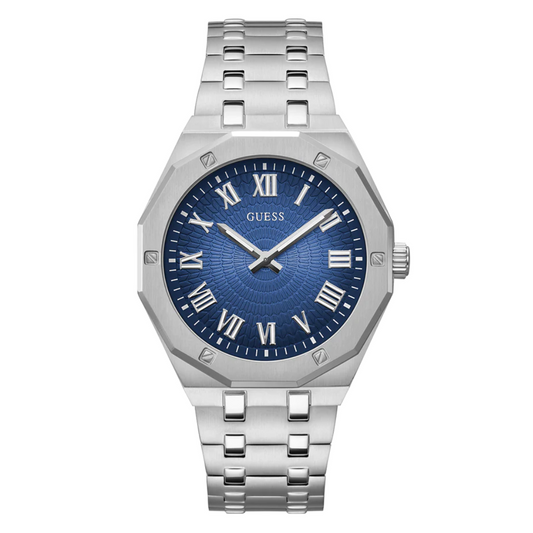 Guess Men's Silver Tone Analog Watch GW0575G4