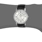 Silver Dial Black Leather Strap Watch NN1639SL03