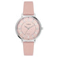 TIMEX Leather Women Pink Round Dial Analog Watch - Twel15816