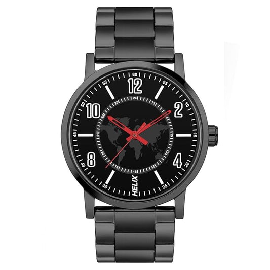 Helix Analog Black Dial Men's Watch-TW035HG12