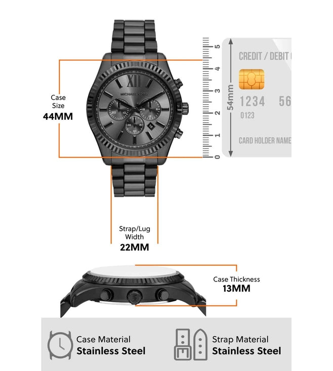 MICHAEL KORS Lexington Chronograph Watch for Men MK9154