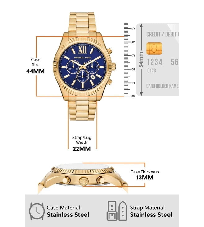 MICHAEL KORS Lexington Chronograph Watch for Men MK9153