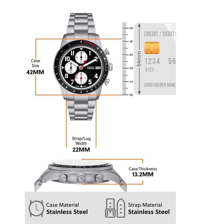 FOSSIL Sport Tourer Chronograph Watch for Men FS6045