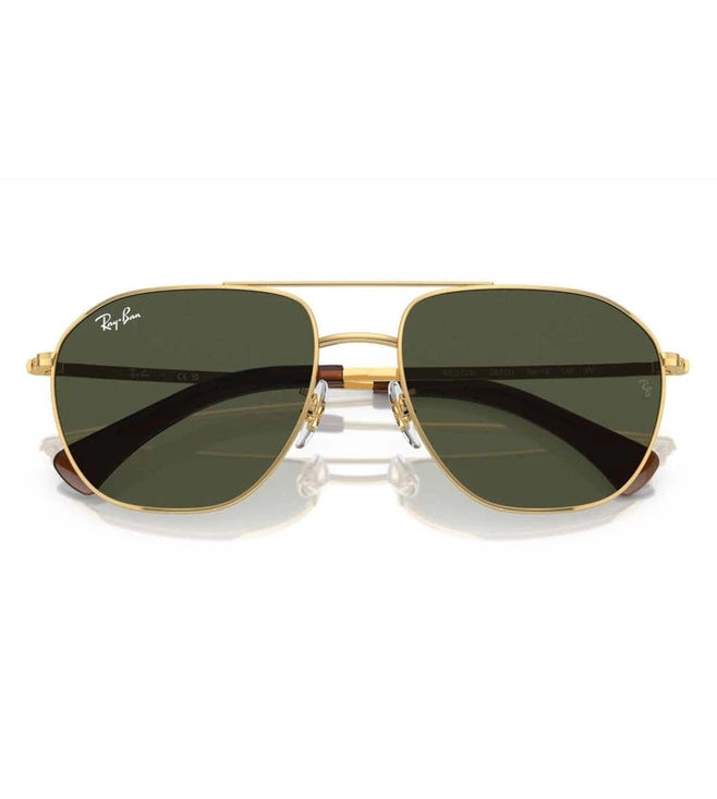 RAY-BAN Green UV Protected Aviator Unisex 0RB3723I0013158