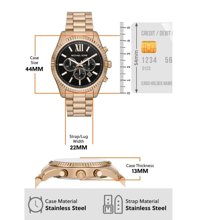 MICHAEL KORS Lexington Chronograph Watch for Men MK9155