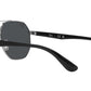 RAY-BAN SUNGLASSES | GUNMETAL SUNGLASSES ( 0RB3714I | IRREGULAR | GUNMETAL FRAME | GREY LENS )