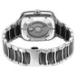 Titan Ceramic Fusion Skeleton Automatic Rich Black Dial Steel & Ceramic Strap Watch For Men 90175KD01